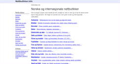 Desktop Screenshot of nettbutikker.info