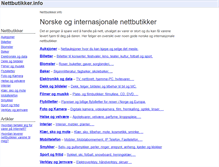 Tablet Screenshot of nettbutikker.info